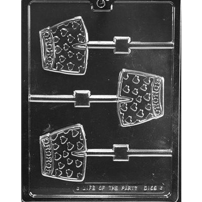 Boxer Shorts with Hearts Lollipop Chocolate Candy Mold - NY Cake | Cake Decorating & Baking Supplies