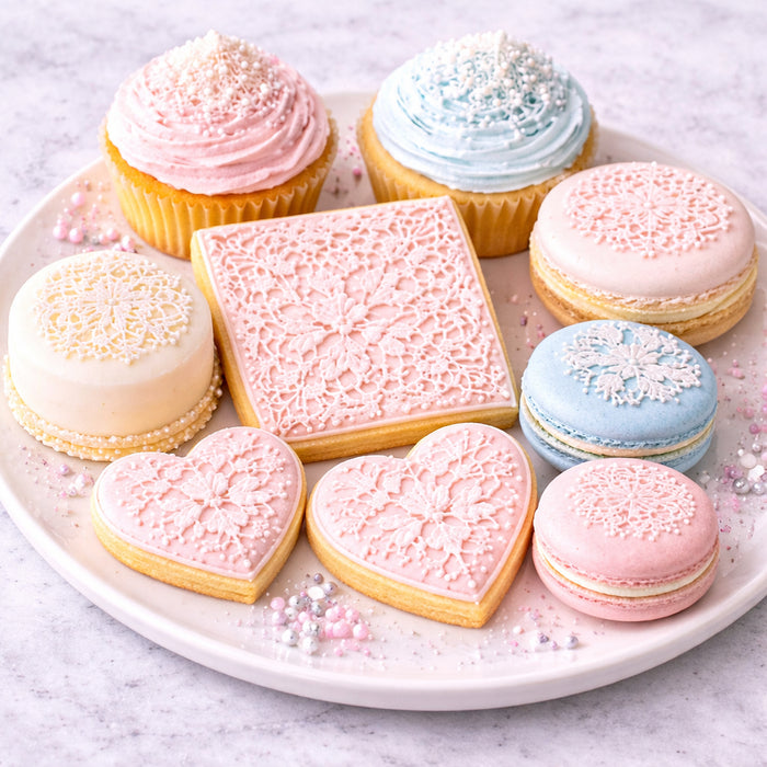 Daisy All Over Cookie Stencil