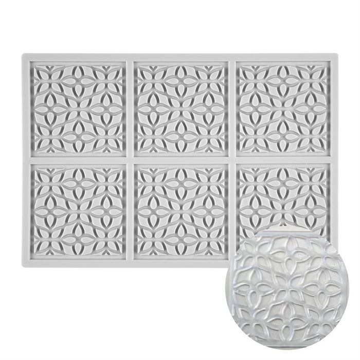 diffuse lace tuile silicone mold for cake decorating