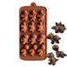 Dinosaur silicone chocolate mold with 12 assorted dinosaur cavities