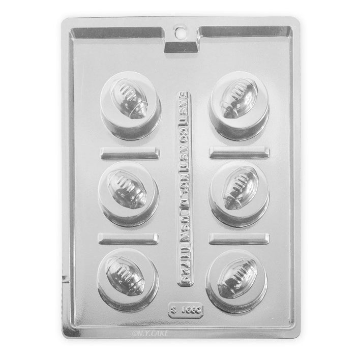 Football Cookie Chocolate Candy Mold - NY Cake | Cake Decorating & Baking Supplies