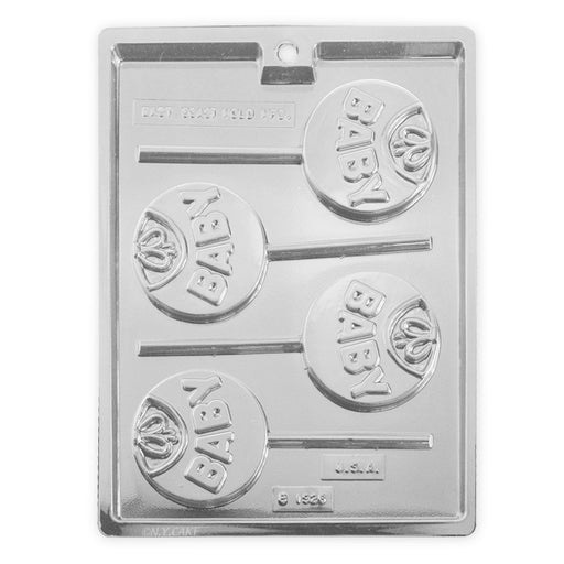 Baby Bib Lollipop Chocolate Candy Mold - NY Cake | Cake Decorating & Baking Supplies