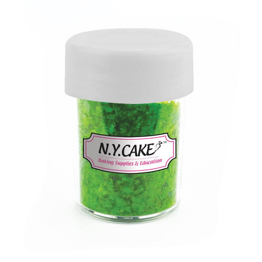 Edible Glitter Green 1/4 Ounce - NY Cake | Cake Decorating & Baking Supplies