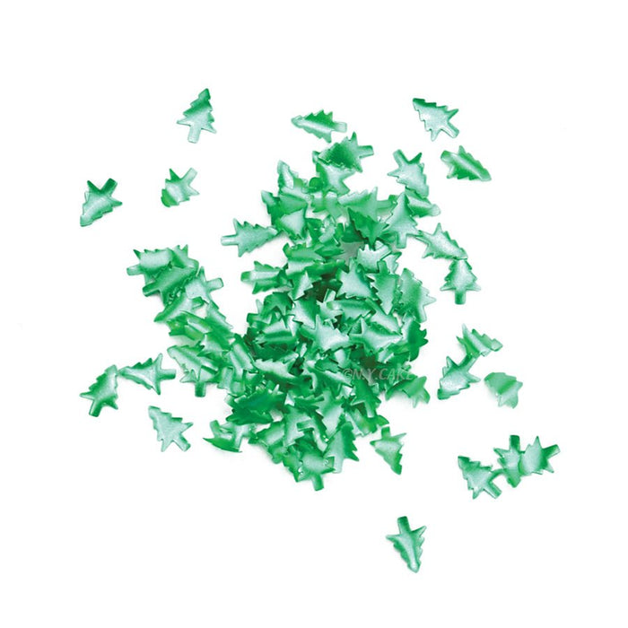 Edible Glitter Green Trees - 4.5 Grams - NY Cake | Cake Decorating & Baking Supplies