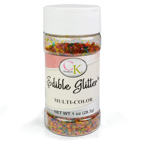 Edible Glitter Multicolor 1 Ounce - NY Cake | Cake Decorating & Baking Supplies