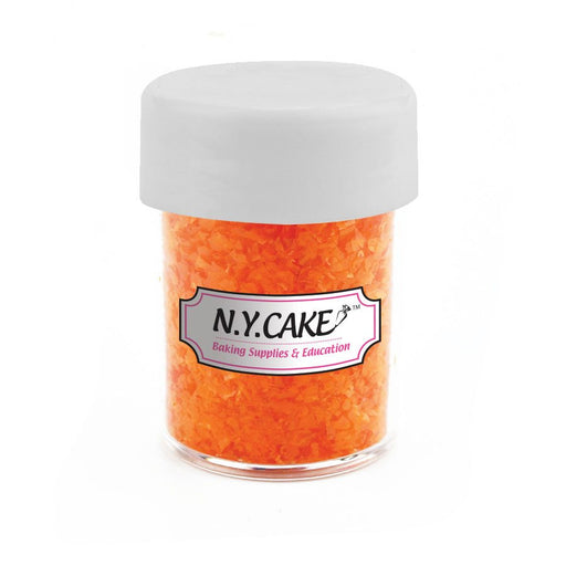 Edible Glitter Orange 1/4 Ounce - NY Cake | Cake Decorating & Baking Supplies