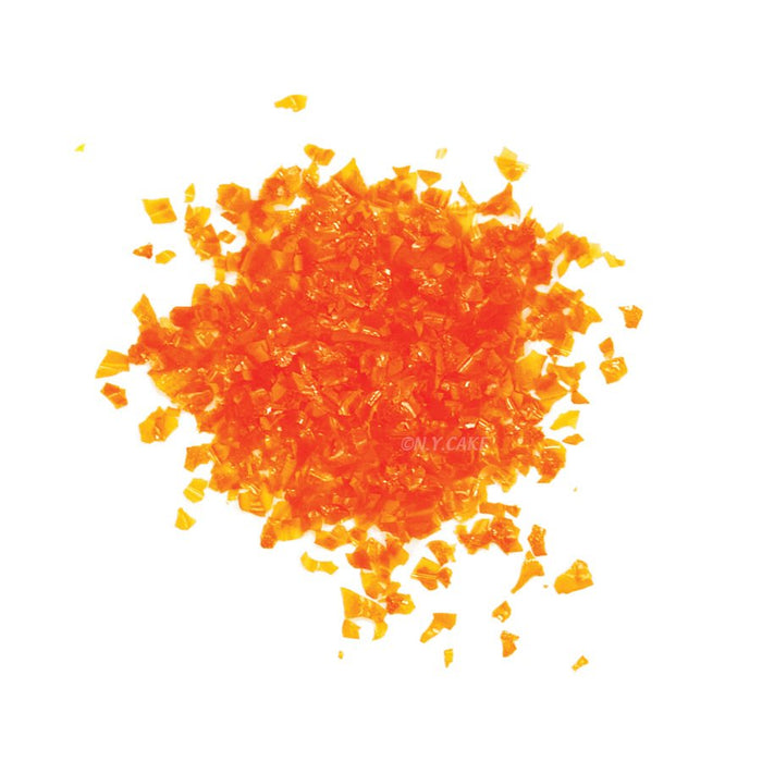 Edible Glitter Orange 1/4 Ounce - NY Cake | Cake Decorating & Baking Supplies