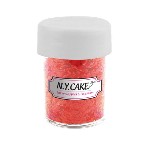 Red Edible Glitter 1/4 Ounce - NY Cake | Cake Decorating & Baking Supplies