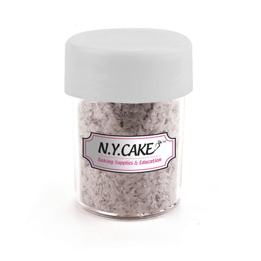 Silver Edible Glitter 1/4 Ounce - NY Cake | Cake Decorating & Baking Supplies