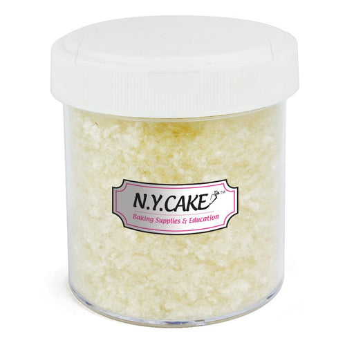 White Edible Glitter 4 Ounces - NY Cake | Cake Decorating & Baking Supplies