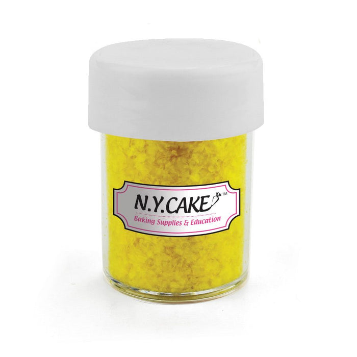 Yellow Edible Glitter 1/4 Ounce - NY Cake | Cake Decorating & Baking Supplies