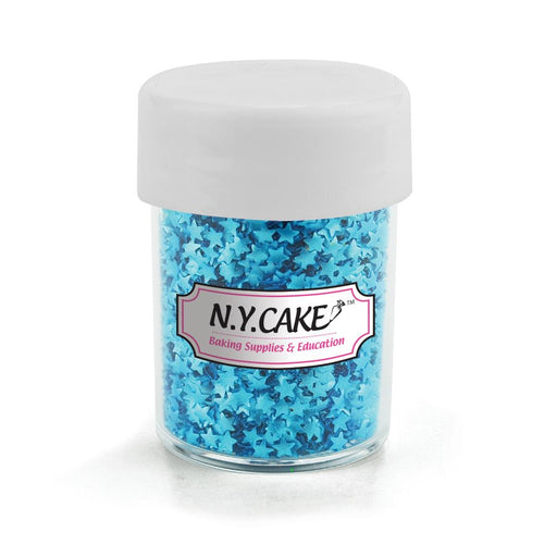 Edible Glitter Blue Stars - 4.5 Grams - NY Cake | Cake Decorating & Baking Supplies