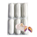 White éclair silicone baking mold with 6 cavities for mousse desserts, pastries, frozen treats, and professional pastry baking by NY Cake®