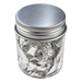 200mg jar of large-cut edible silver flakes for decorating cakes, chocolates, pastries and confections.