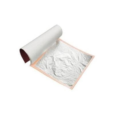 Roll of white paper with textured surface on a white background