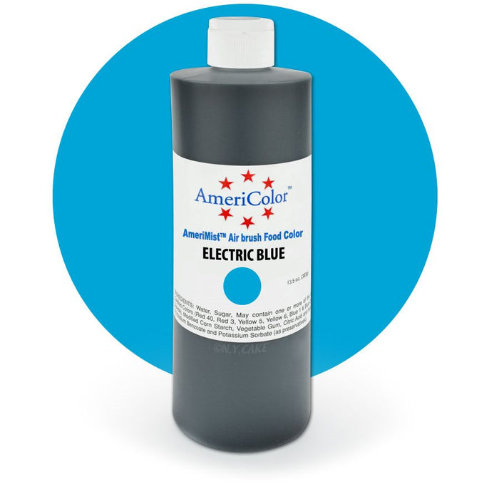 AmeriColor Electric Blue Airbrush Food Color 13.5 oz bottle