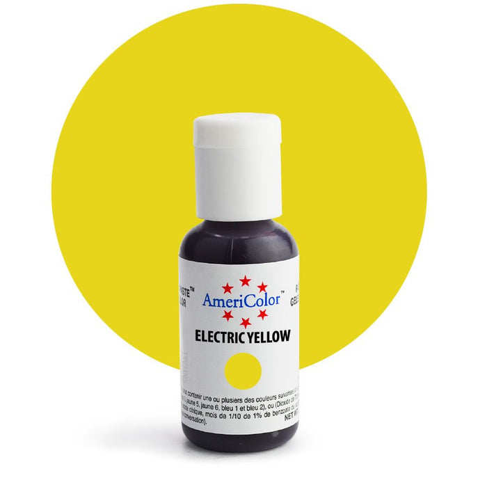 AmeriColor Electric Yellow Airbrush Food Color 0.65 oz bottle
