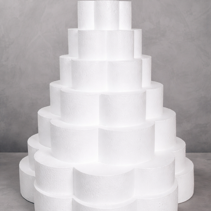Petal Foam Cake Dummy – Styrofoam Cake Dummy for Decorating (All Sizes) | NY Cake