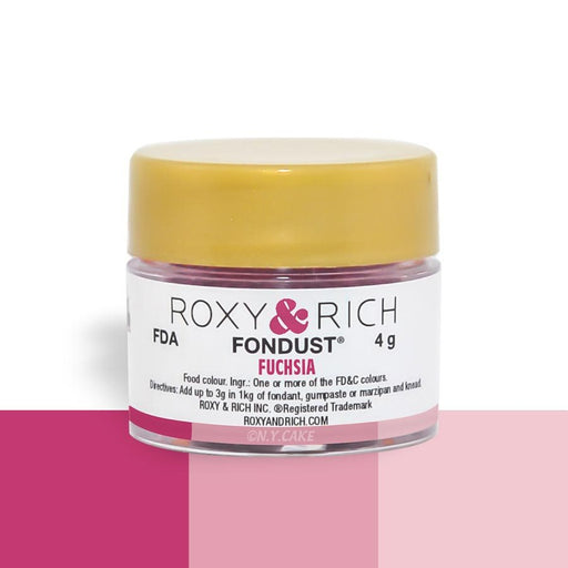 Fuchsia Fondust Food Coloring By Roxy Rich 4 gram - NY Cake | Cake Decorating & Baking Supplies