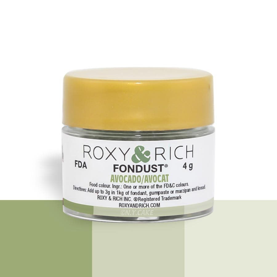 Avocado Fondust Food Coloring By Roxy Rich 4 gram - NY Cake | Cake Decorating & Baking Supplies