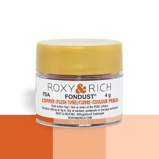 Copper/ Fleshtone Fondust Food Coloring By Roxy Rich 4 gram - NY Cake | Cake Decorating & Baking Supplies