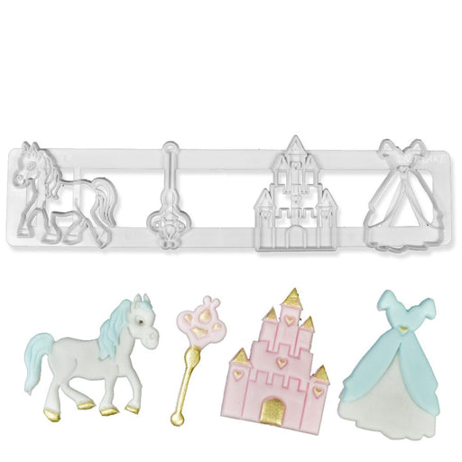 Fairytale Tappit Cutter Set by FMM for fondant, gum paste, princess cakes, cupcakes and cookie decorating