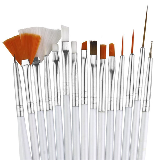Fine detail cake decorating brush set
