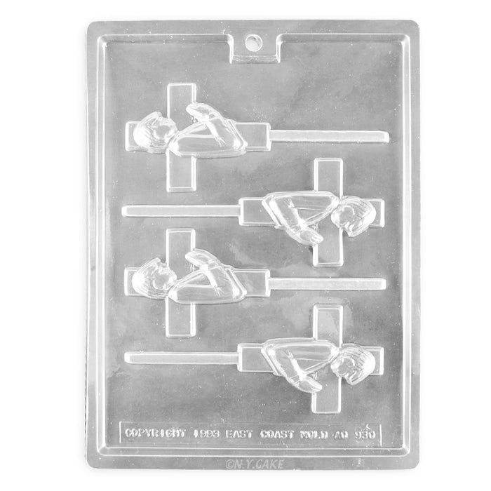 first communion girl chocolate lollipop mold