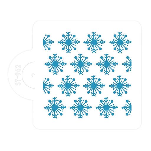Flawless snowflake mini stencil for Christmas cake and cookie decorating