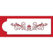 Fleur de Lis side cake stencil for elegant cake decorating borders