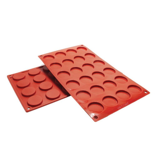 NY Cake Florentine silicone baking mold with 24 cavities for chocolates, mini cakes and desserts