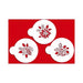 Forever Green holiday ornament stencil set featuring pine, holly and botanical designs for decorating Christmas cakes and cookies.