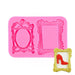 Decorative frame silicone fondant mold for cake decorating