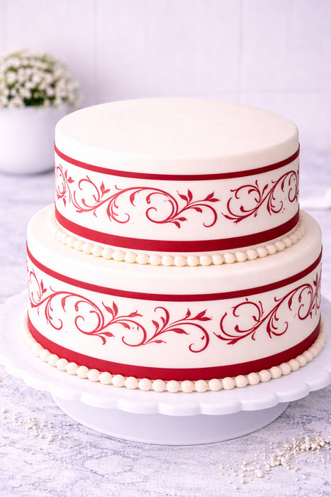 French Swirl Side Stencil