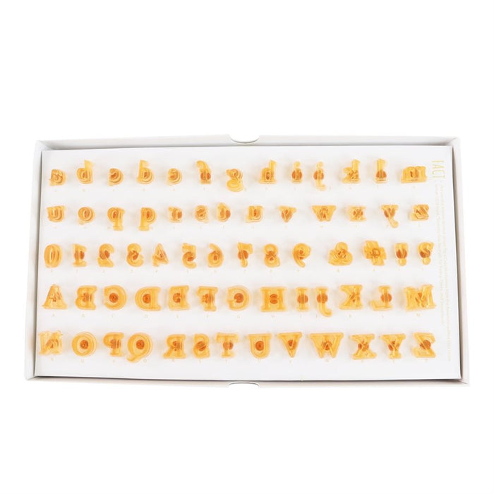 PME Fun Fonts Cupcakes & Cookies Collection #2 with 66 letter, number and symbol stamps for fondant and cookie decorating