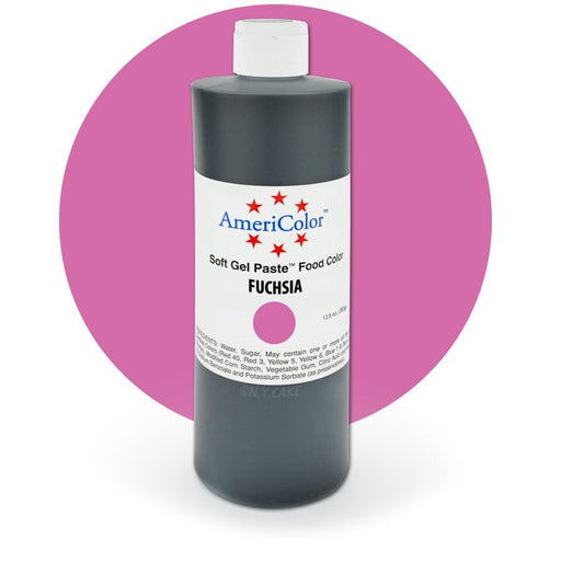 Fuchsia Gel Paste 13.5 ounces By Americolor - NY Cake | Cake Decorating & Baking Supplies