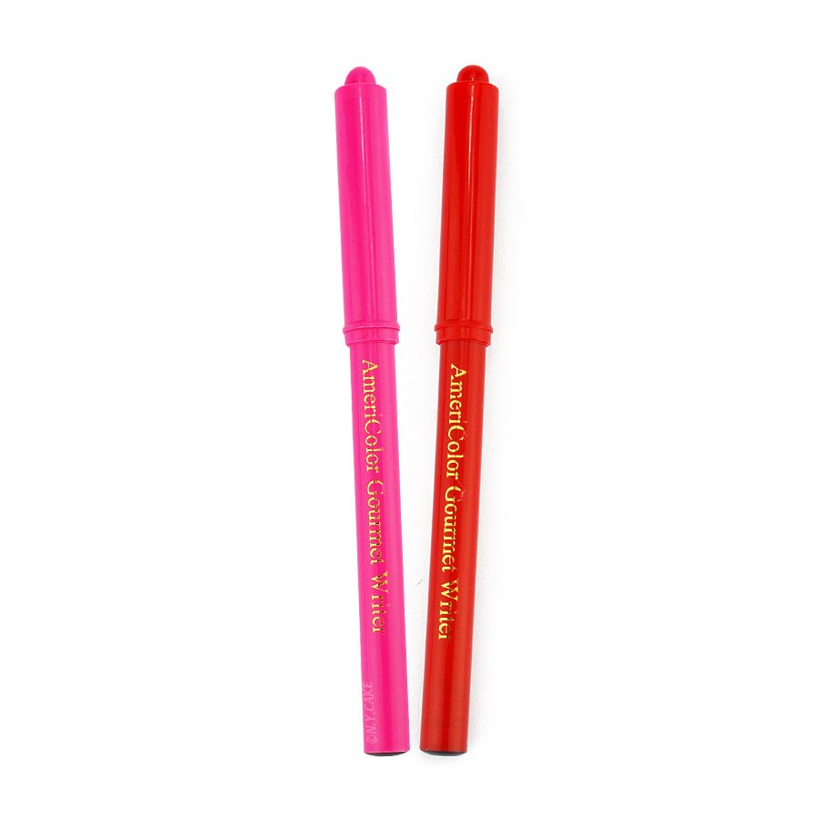 Red & Pink Valentine Gourmet Writer Edible Food Pens- set of 2 By Amer ...