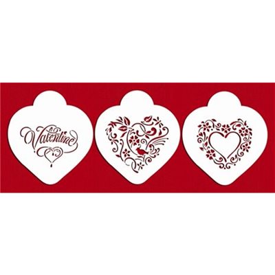 Be My Valentine Heart Cookie Stencil By Designer Stencils - NY Cake | Cake Decorating & Baking Supplies