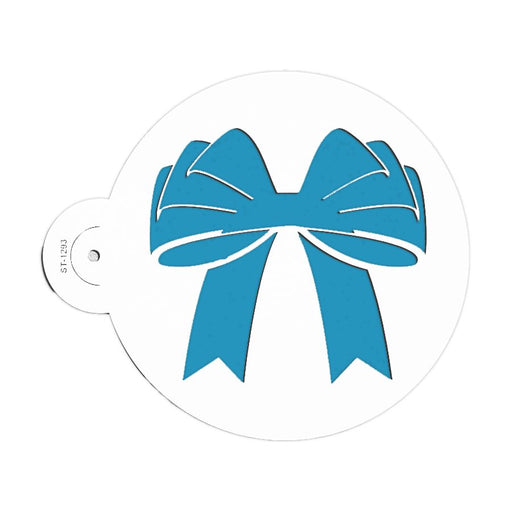 NY Cake Gift Bow Ribbon 5 inch cake and cookie decorating stencil