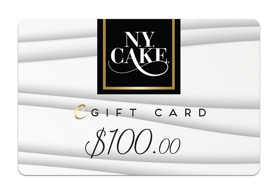 NY Cake digital gift card for bakers and cake decorators, perfect for baking supplies, cake decorating tools, sprinkles, fondant, chocolate, and professional bakery essentials.