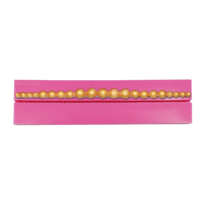 graduated pearl border silicone mold for fondant cake decorating