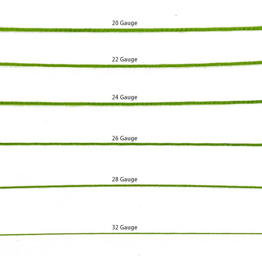 Green Florist Wire 20 Gauge - NY Cake | Cake Decorating & Baking Supplies