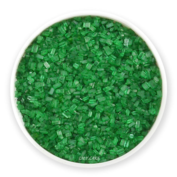 Green coarse sugar crystals for cookies