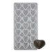 20-cavity grooved heart polycarbonate chocolate mold for making textured heart-shaped chocolates, pralines, candies, and Valentine’s Day treats.