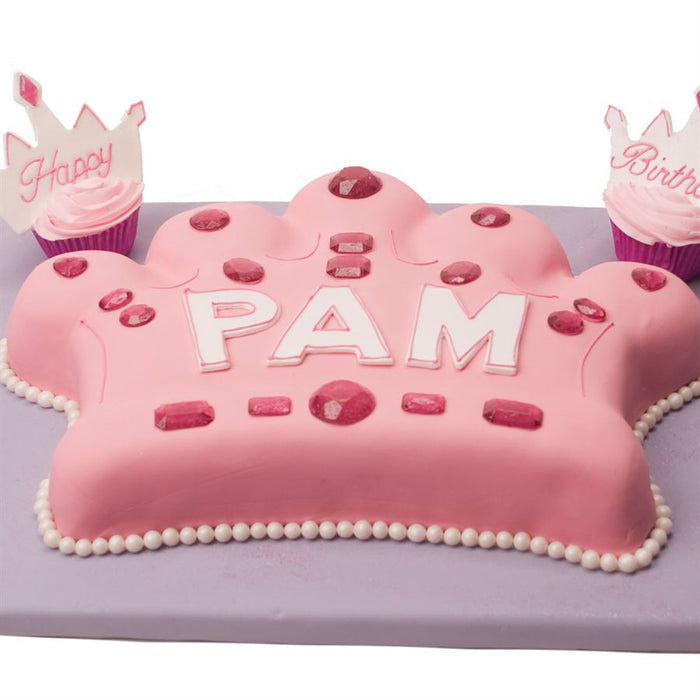 Princess Tiara Plastic Cake Pan 12 3/4 X 7 Inch - NY Cake | Cake Decorating & Baking Supplies