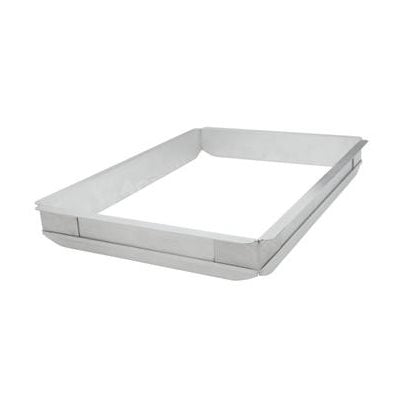 Aluminum half sheet pan extender 13 x 18 x 2 inches for sheet cakes