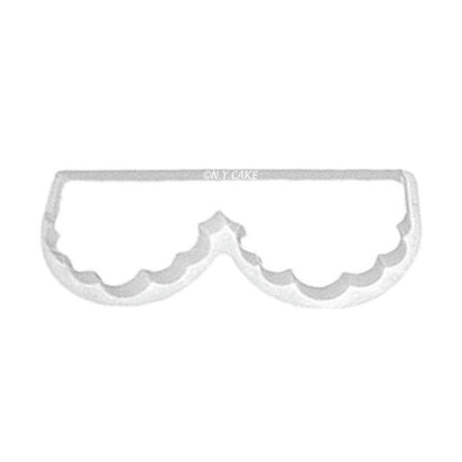 hanging scalloped frill cutter fondant cake decorating ruffle tool