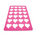 Heart chablon tuile silicone stencil 24 cavity for pastry decorations