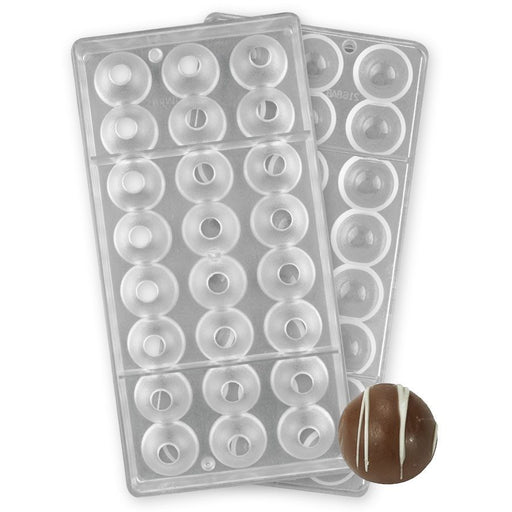 Hemisphere chocolate mold polycarbonate 24 cavity