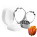 Holland tulip flower cutter and silicone veiner set with 3 stainless steel cutters